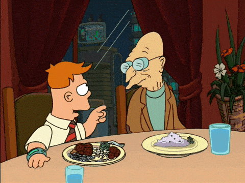 Futurama GIF - Fry and Professor