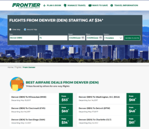 Frontier Flights to Denver