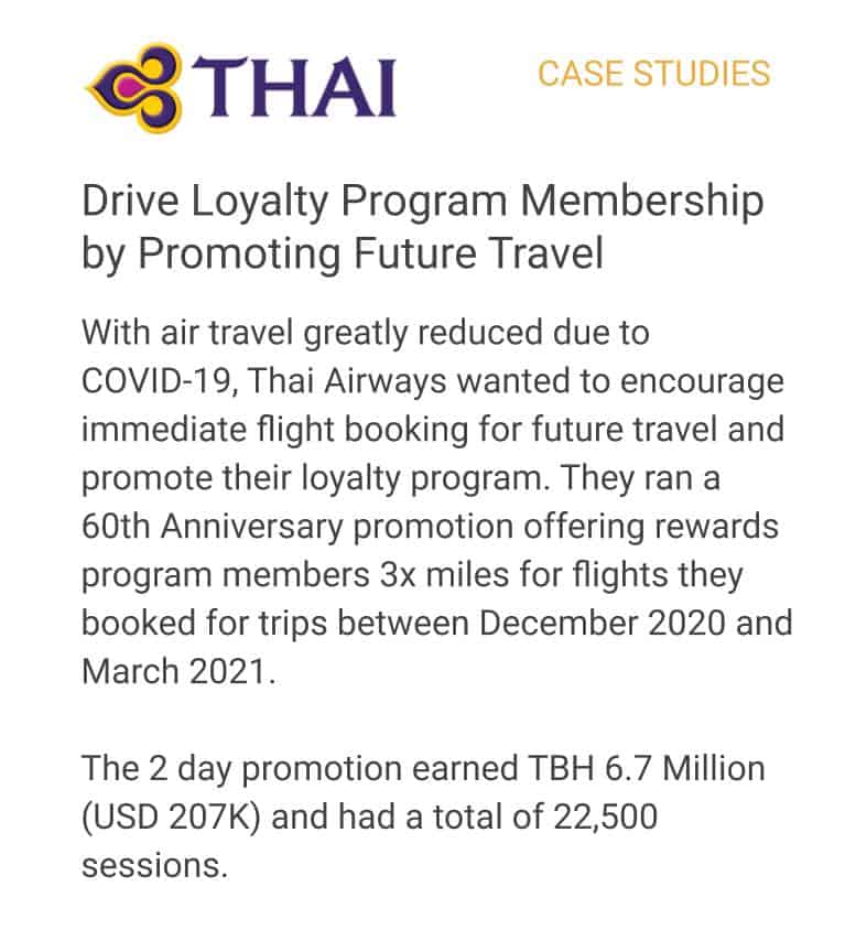 Drive Loyalty Program Membership and Future Travel Case Study