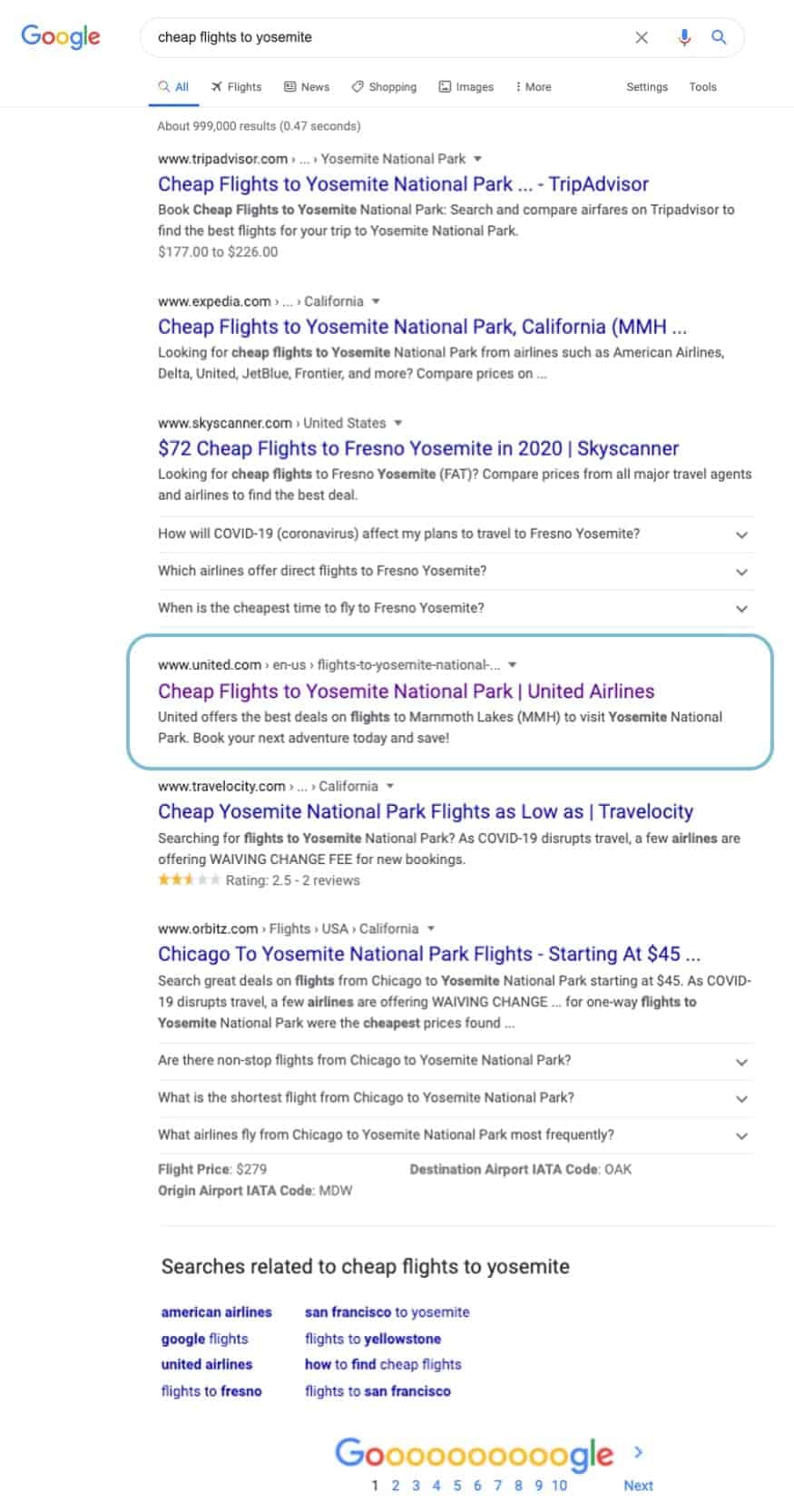 airTRFX Page SEO Results